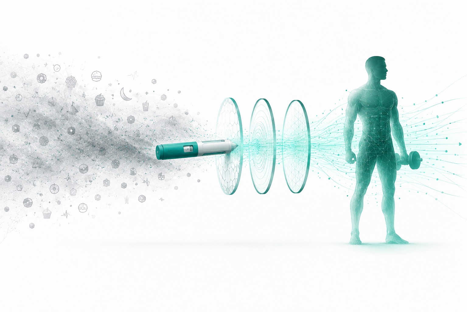 GLP-1 medication filtering appetite noise while preserving strength and lean mass